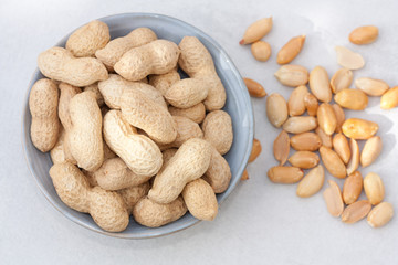 Peanuts in a bowl.