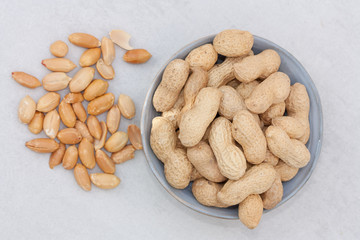 Peanuts in a bowl.