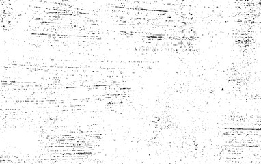 Monochrome texture composed of irregular graphic elements. Distressed uneven grunge background. Abstract vector illustration. Overlay for interesting effect and depth. Isolated on white background.