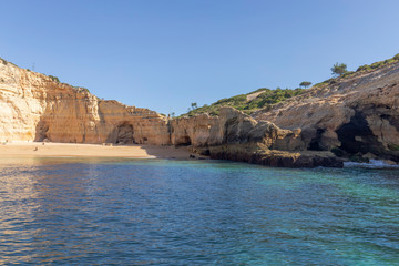 Fototapeta na wymiar beaches in algarve portugal