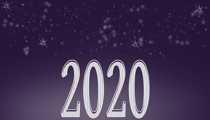 2020 ,carte de voeux , nouvel an