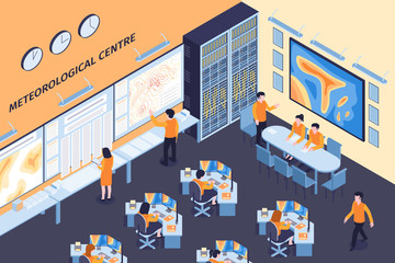 Isometric Meteorological Center Composition