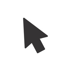 Pointer Icon Vector. Computer Mouse Click Pointer Cursor Arrow Flat Icon For Apps And Websites