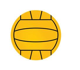 Water polo ball. vector illustration