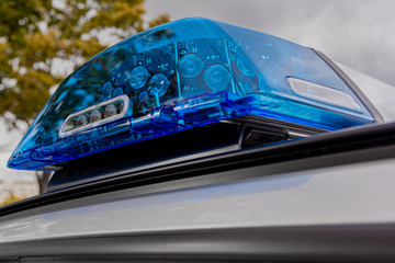 Polizei Einsatz Fahrzeug Blaulicht
