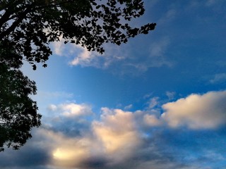 sky with clouds