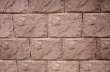 Background of brick wall texture.red cement block