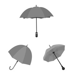 Vector design of fashion and safety logo. Collection of fashion and closed stock symbol for web.