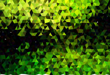 Light Green vector abstract mosaic pattern.