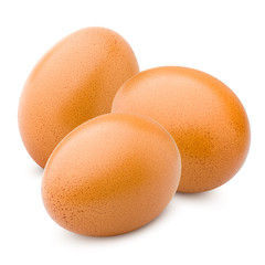 chicken egg, isolated on white background, clipping path, full depth of field