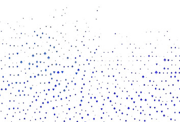 Light BLUE vector template with poker symbols.