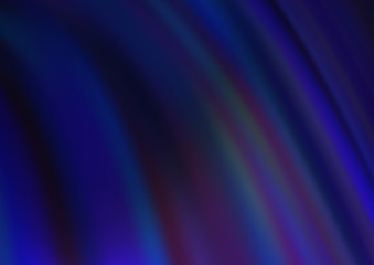 Dark BLUE vector template with bent lines. A completely new color illustration in marble style. A completely new marble design for your business.