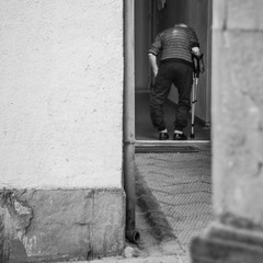 personne âgée handicapée