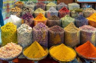 At a market in Dubai.