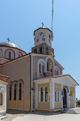 Fototapeta na wymiar Orthodox Church of the Assumption at old town of city of Kavala, Greece