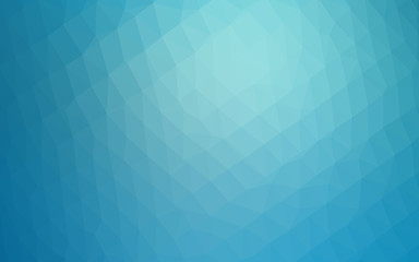 Light BLUE vector abstract polygonal layout. A sample with polygonal shapes. Template for your brand book.