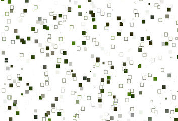 Fototapeta na wymiar Light Green vector pattern with crystals, rectangles.