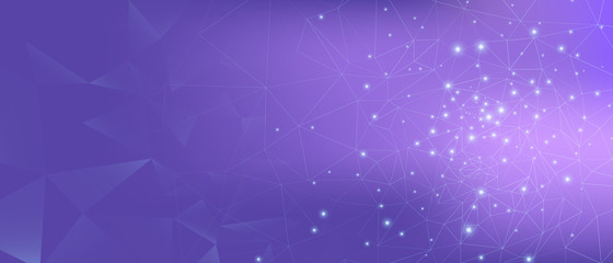 Abstract Data Flow. Violet Science Wallpaper. 