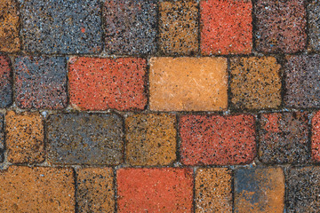 Colorful paving stone background