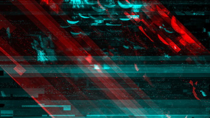Modern technology background, cyber abstract digital glitch illustration with channel shift effect