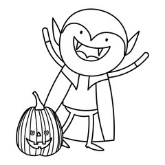 trick or treat - happy halloween line image
