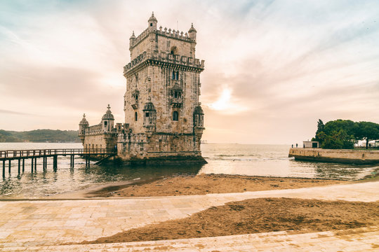 Belem Tower in Lisbon, Portugal