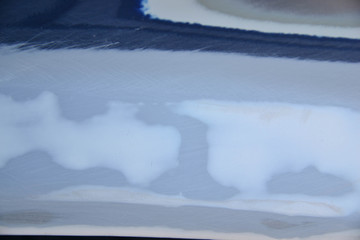 Repair car body . texture putty