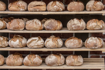 Fresh Bread on Wooden Board