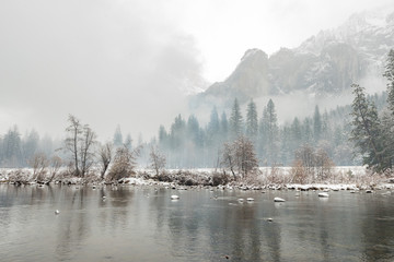 Obraz na płótnie Canvas Yosemite winter