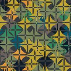 Abstract colorful geometric vector seamless pattern.