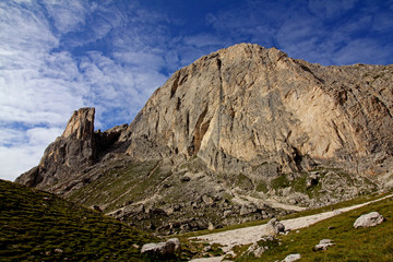 la Roda di Vael e il dente della Torre Finestra (Gruppo del Catinaccio, Val di Fassa)