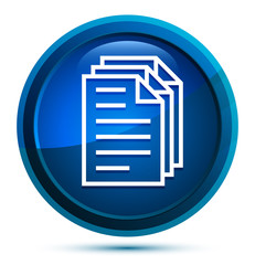 Page documents icon elegant blue round button illustration