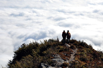 Partner - the road on the top of the moutain - Together we go on the road which on the top of moutain - Bach Moc Luong Tu, the 4th highest moutain in Viet Nam-Lao Cai, Lai Chau. So excited, so amazing