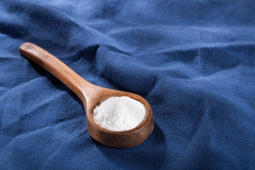 Baking soda (Sodium bicarbonate) Text space