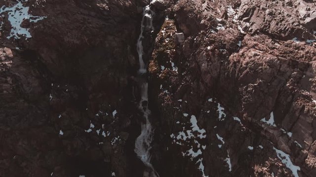 Aerial panoramic drone footage of Mount Fitz Roy, showcasing the beautiful Patagonia mountain landscape