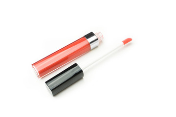 lipgloss on white background 