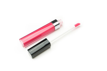 lipgloss on white background 