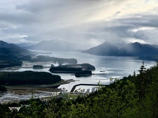 Small islands of Alaska. Tongass national rainforest.