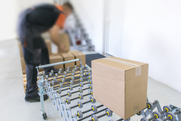 final product box packing process in factory