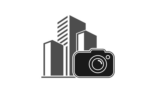 Photography city vector logo