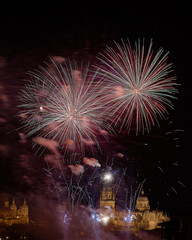 fireworks in the sky