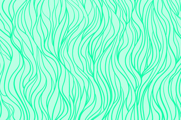 Wavy background. Hand drawn colorful waves. Stripe texture with many lines. Waved pattern