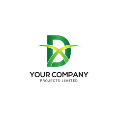 Fototapeta premium D letter logo design 