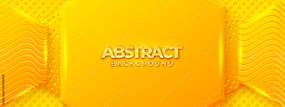 Poster modern textured background design in 3d style with orange color. can be used for posters, placards, 