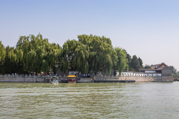 The summer palace of Beijing China ancient architect and landscape kunming lake garden