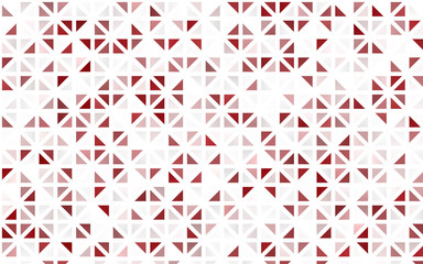 Light Red vector seamless layout with lines, triangles. Triangles on abstract background with colorful gradient. Design for textile, fabric, wallpapers.