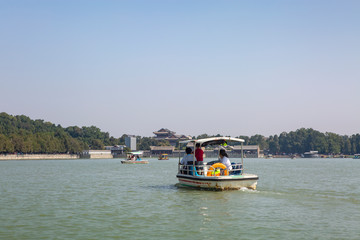 The summer palace of Beijing China ancient architect and landscape kunming lake garden