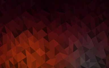 Obraz premium Dark Red vector polygonal background. Brand new colorful illustration in with gradient. Polygonal design for your web site.