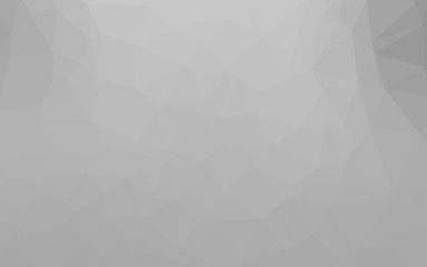 Light Silver, Gray vector polygon abstract backdrop. A completely new color illustration in a vague style. The best triangular design for your business.