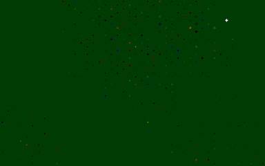 Light Multicolor, Rainbow vector layout with bright stars. Modern geometrical abstract illustration with stars. The pattern can be used for new year ad, booklets.